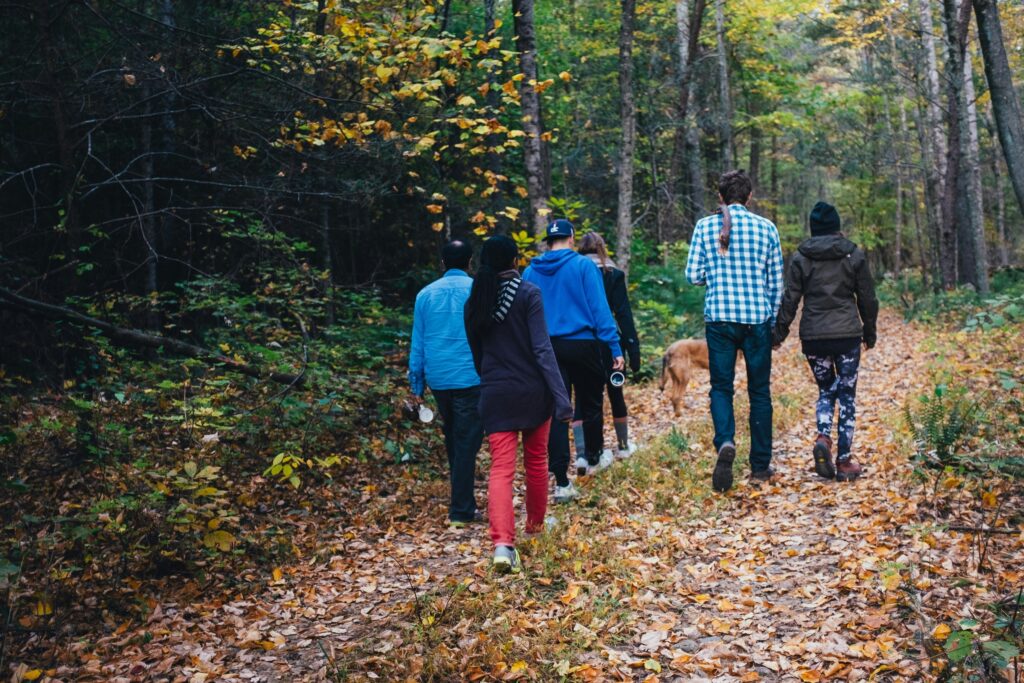 Trail walking in gruppo