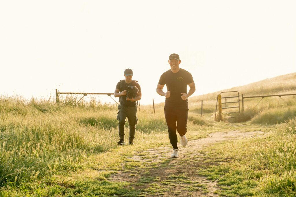 Trail run due uomini
