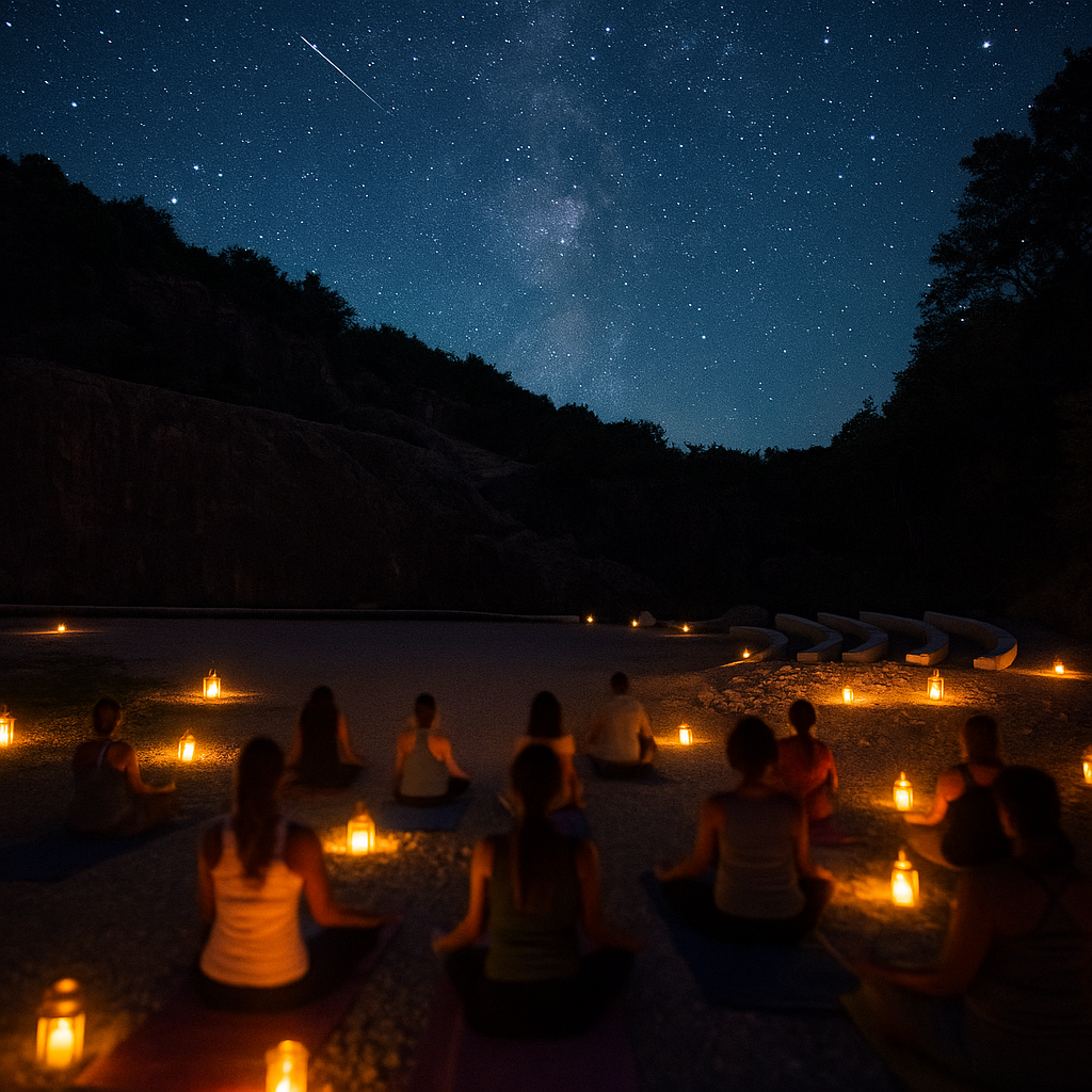 YOGA SOTTO LE STELLE CADENTI