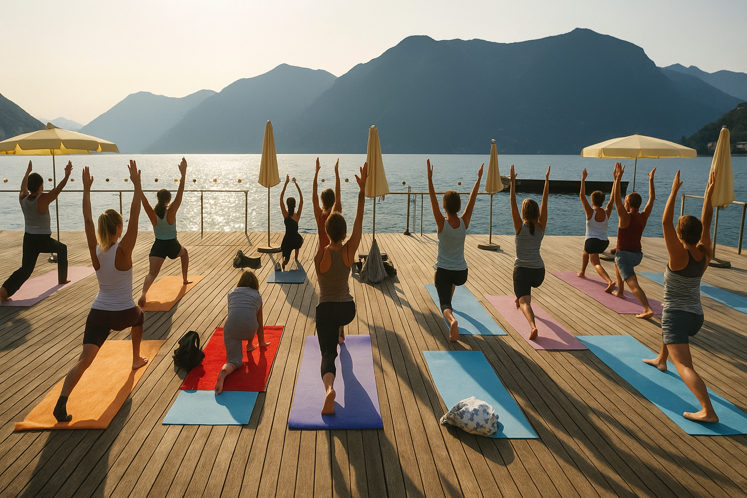 Yoga mattutino al Lido Riva Caccia