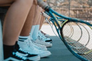 Tennis camp kids