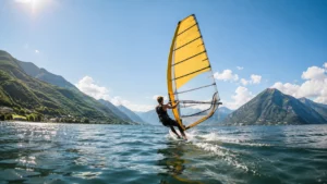 Windsurf su Lago di Lugano IA