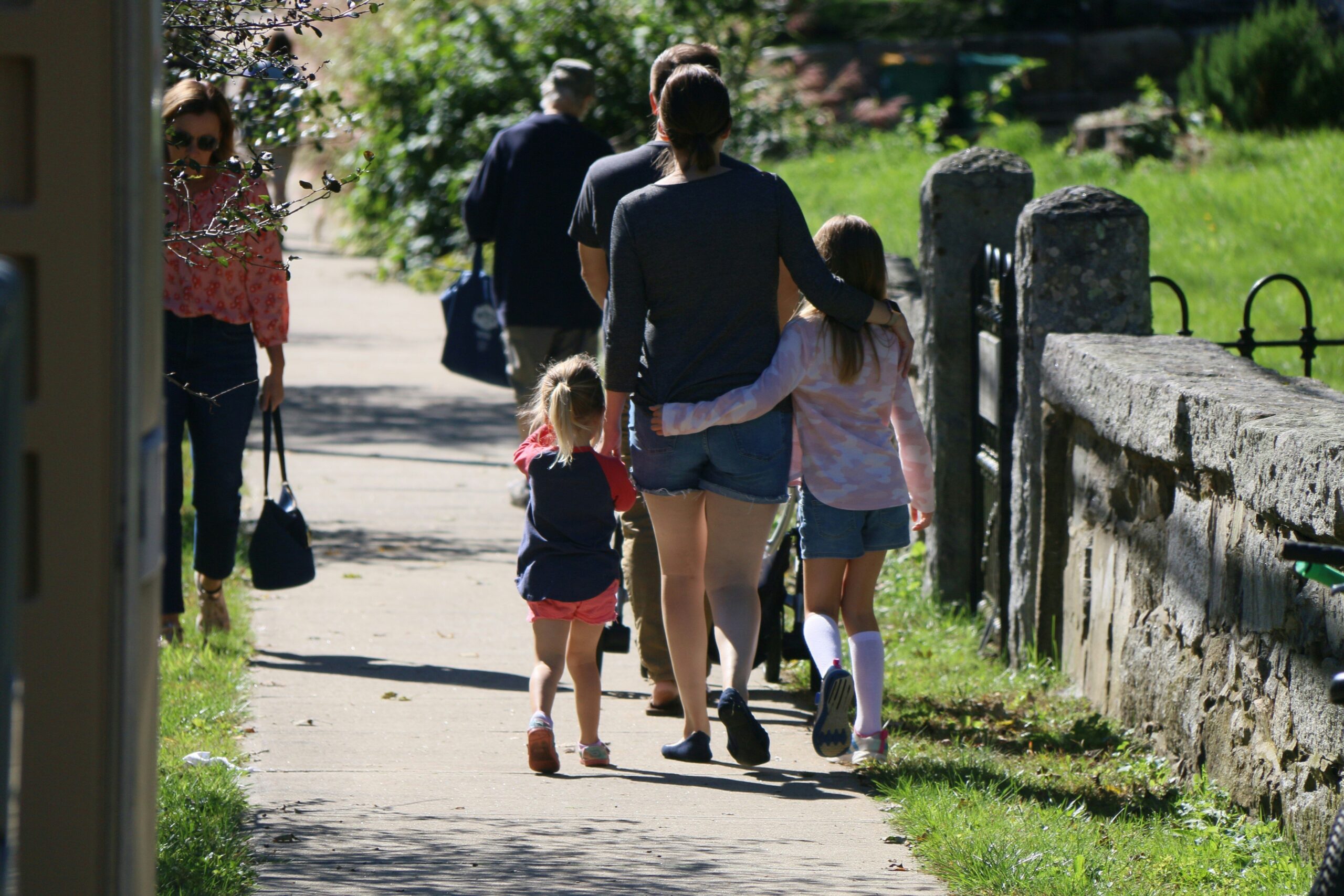 Famiglie in passeggiata
